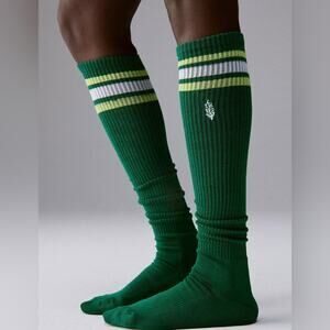 Free People Movement Knee High Logo Stripe Socks